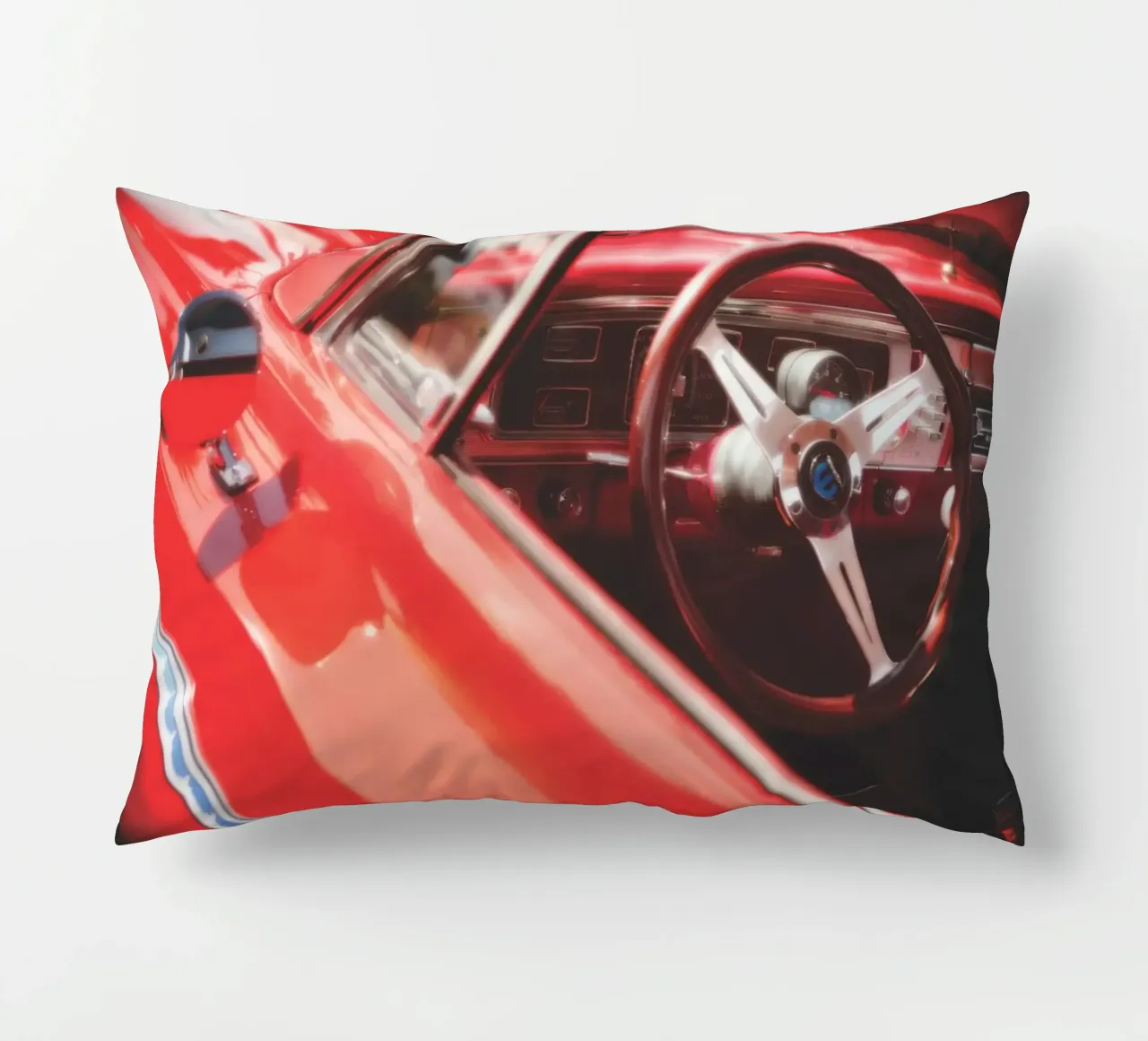 Auto rossa cuscino da Dave Hare Photography