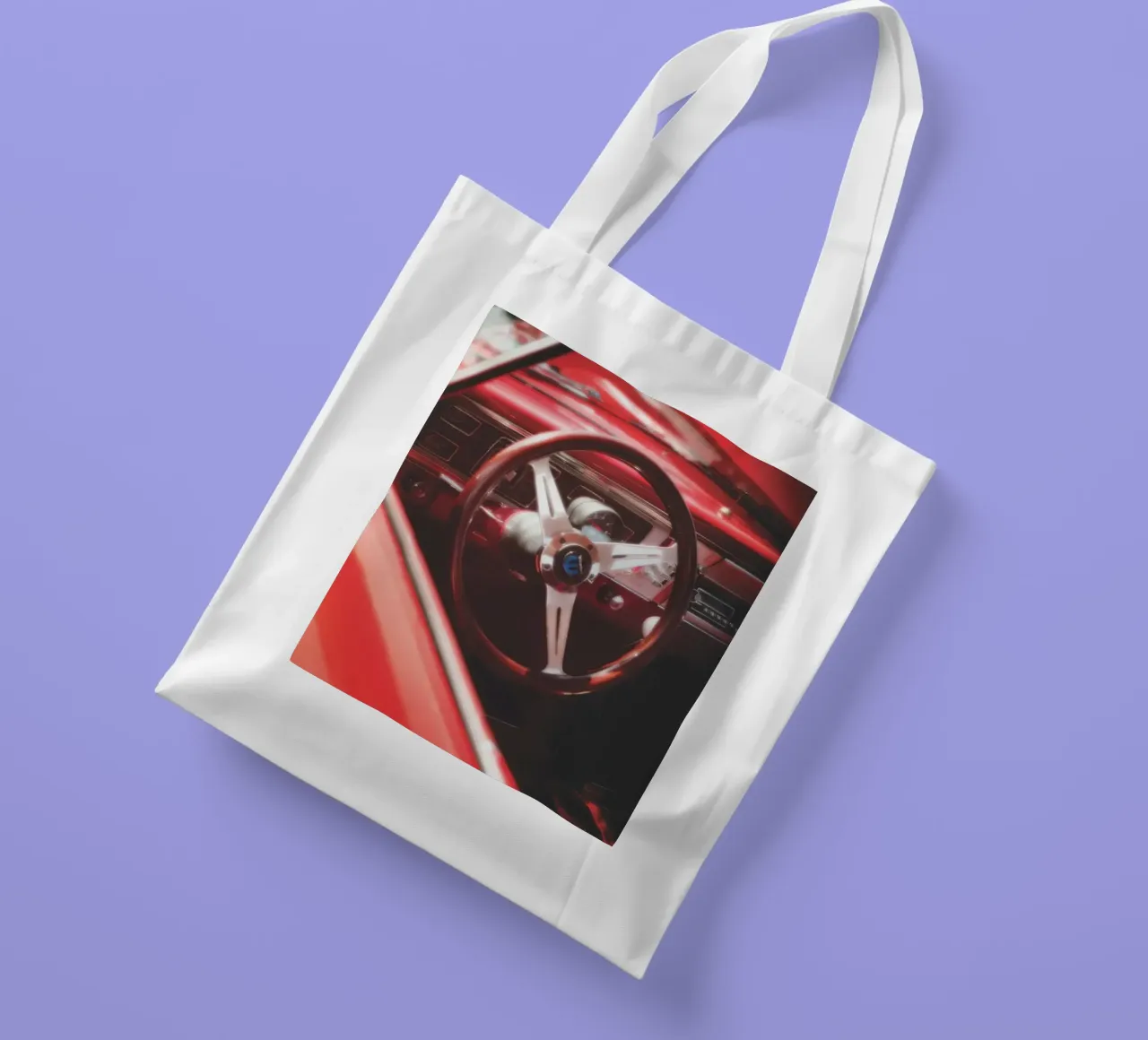 Auto rossa borsa in juta da Dave Hare Photography