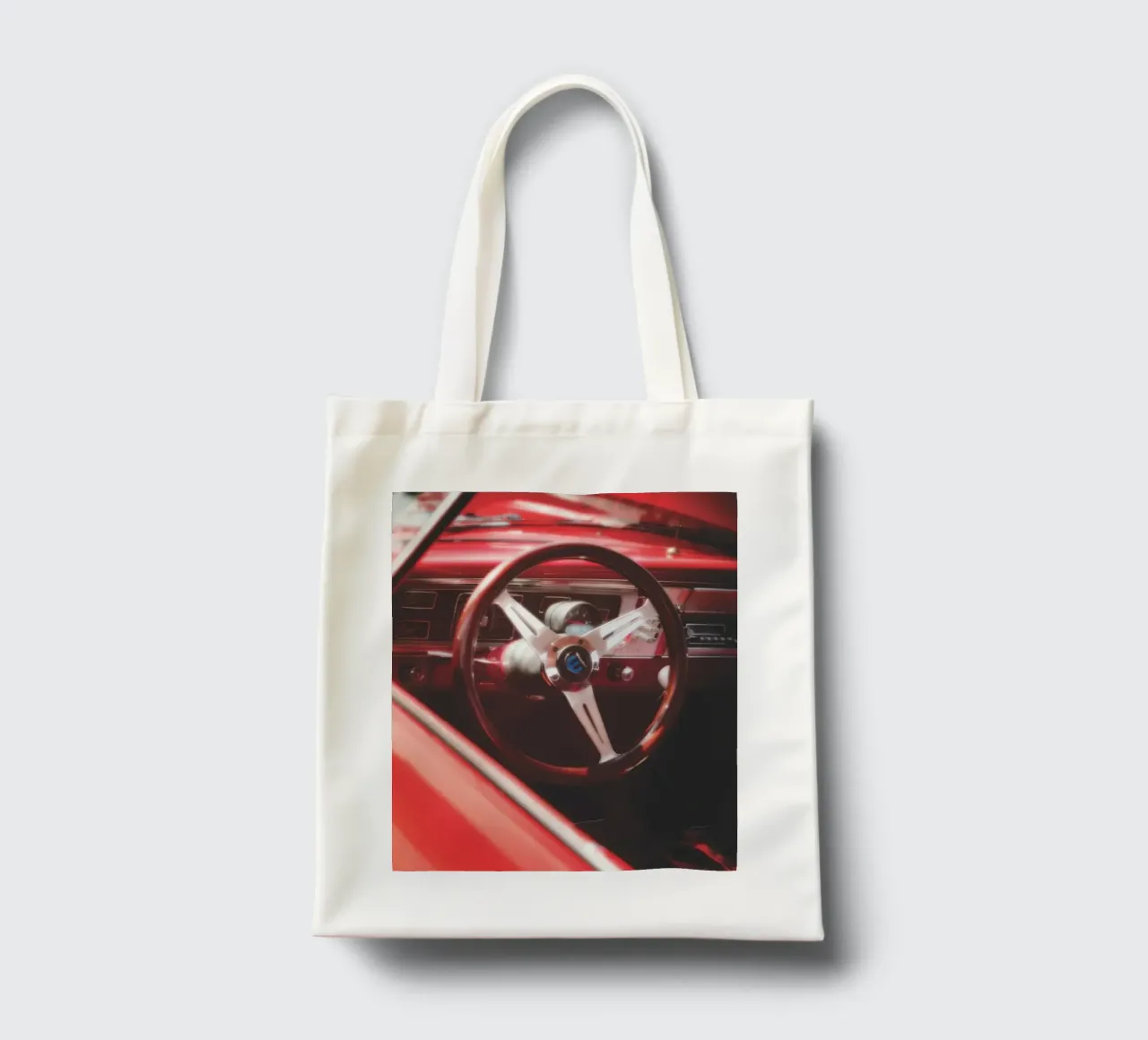 Auto rossa borsa in juta da Dave Hare Photography