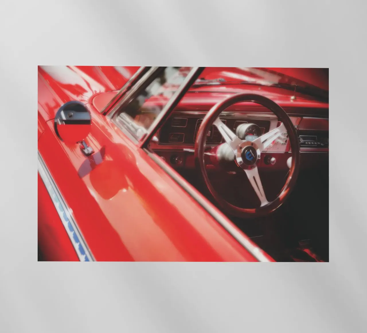 Auto rossa pellicola backlit da Dave Hare Photography