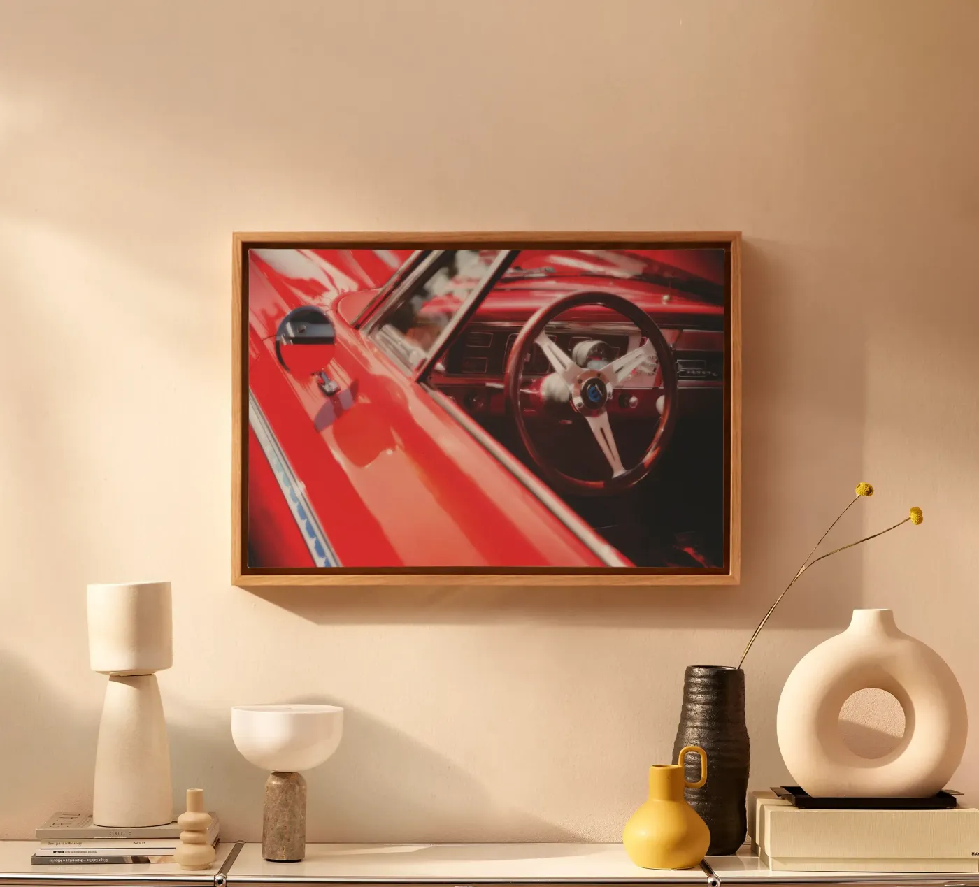 Auto rossa tela da Dave Hare Photography