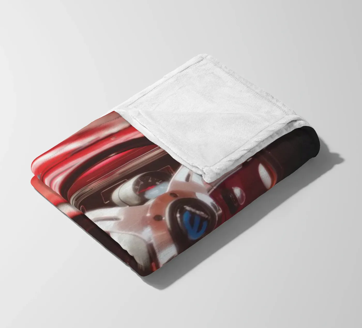 Red Car fleece blanket by Dave Hare Photography