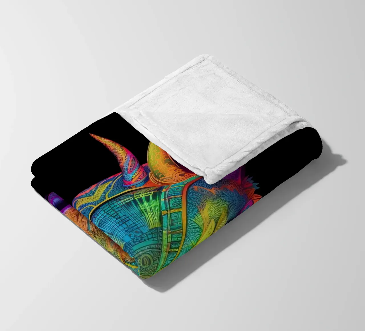 Tatoo Aardvark fleece blanket by Animal Portraits
