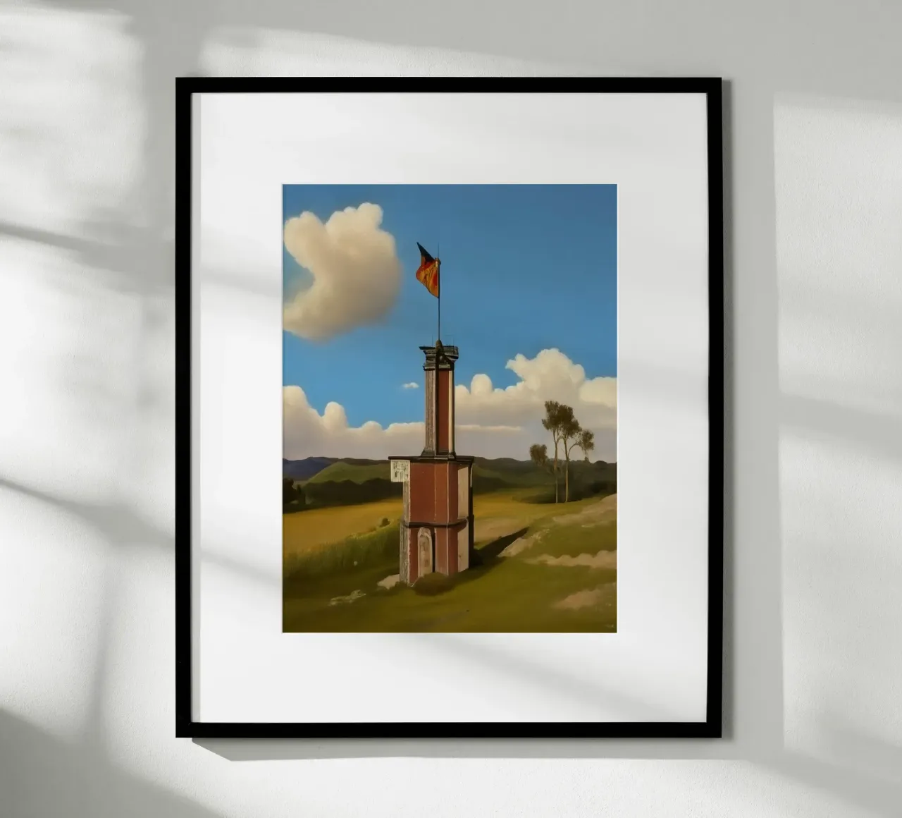 Paesaggio vicino a Willingen_5 poster con telaio in alluminio da Impressionismus by LK