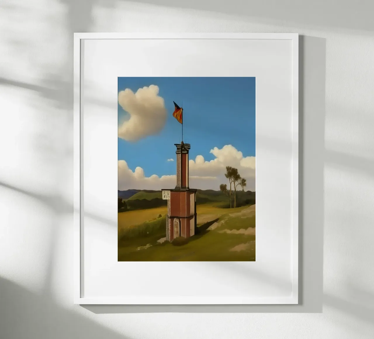 Paesaggio vicino a Willingen_5 poster con telaio in alluminio da Impressionismus by LK