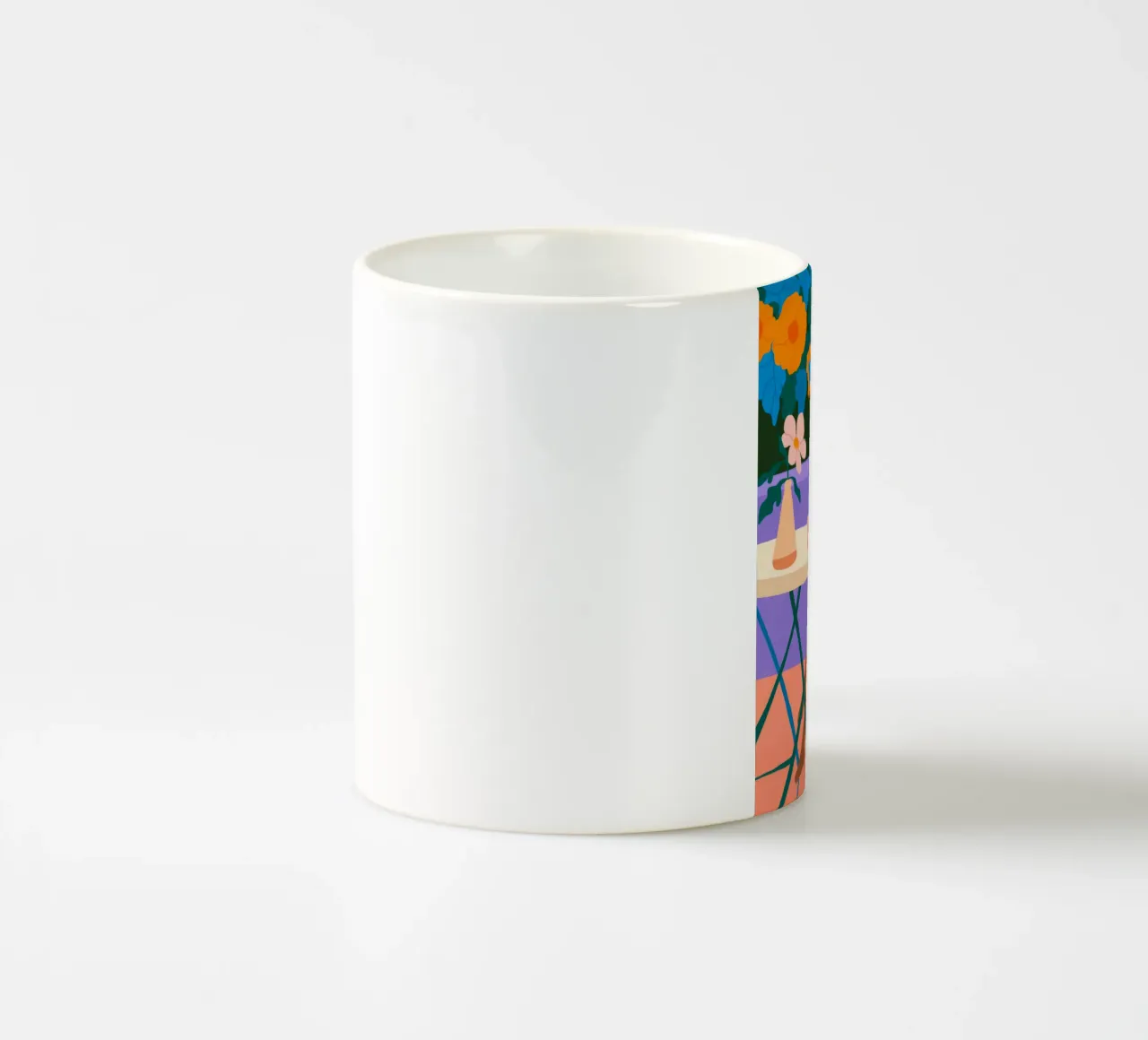 Donna a tavola tazza in ceramica da Kamera Obskura