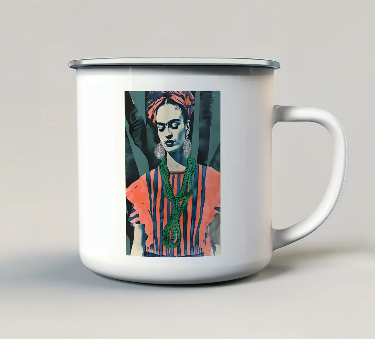 Frida tazza in smalto da DaarbyN