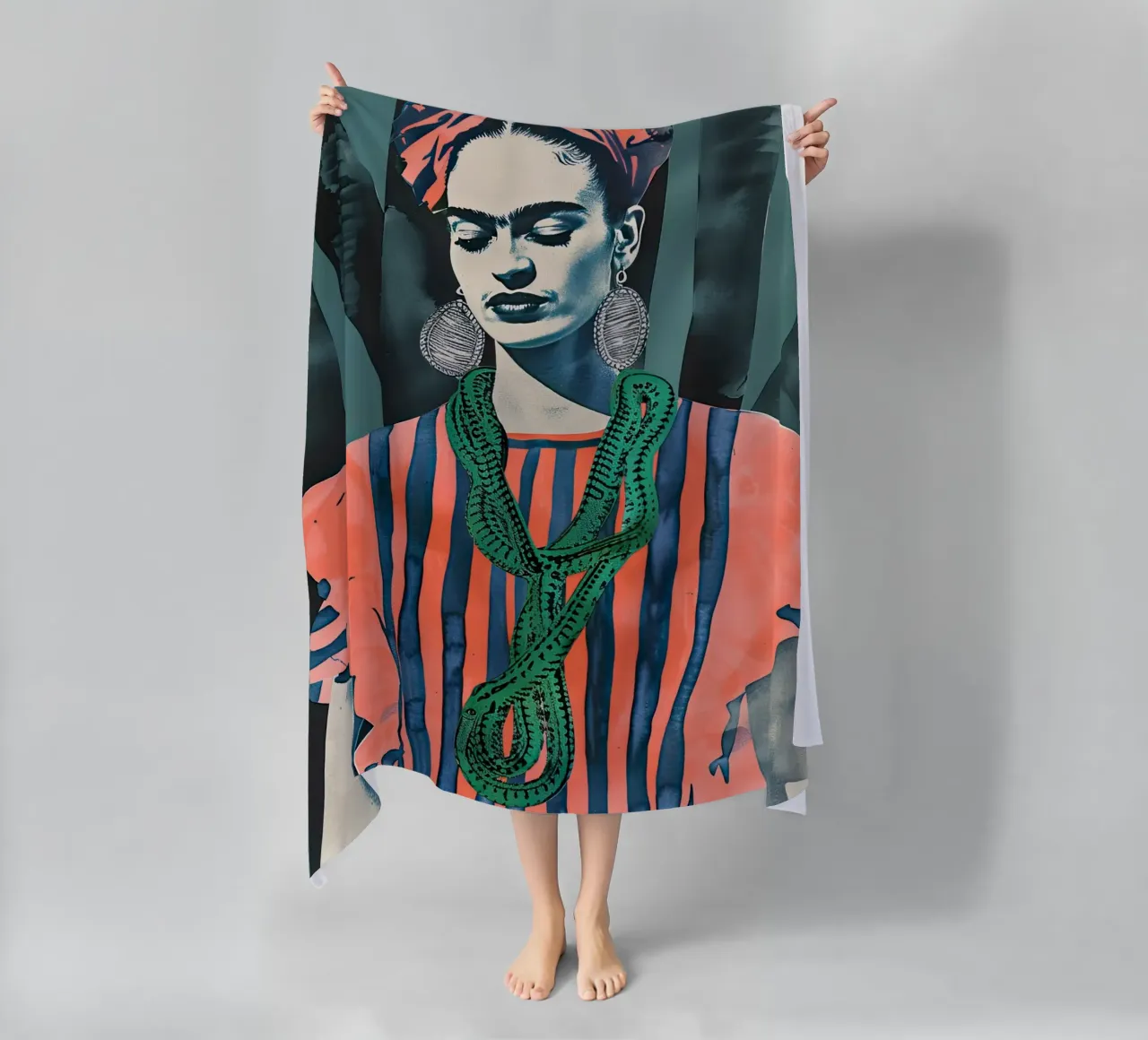 Frida beach towel by DaarbyN