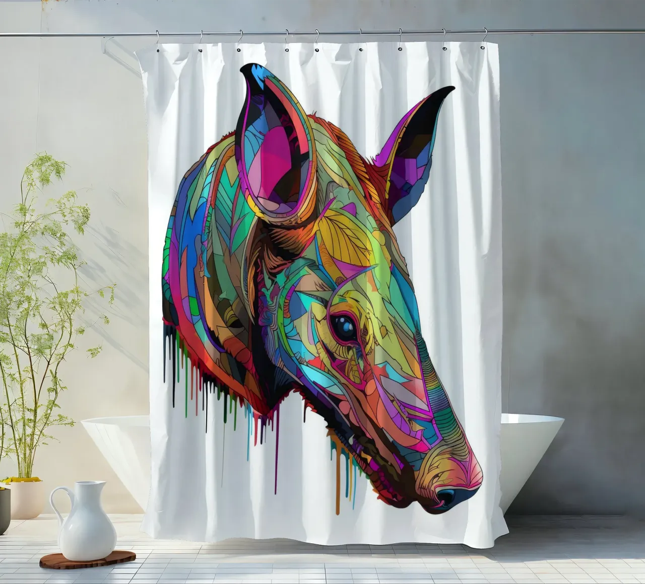 Tatoo Aardvark tenda da doccia da Animal Portraits