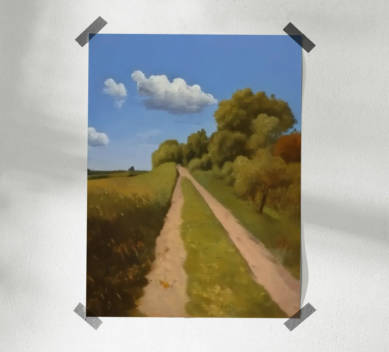 Paesaggio vicino a Willingen_6 poster con telaio in plastica da Impressionismus by LK