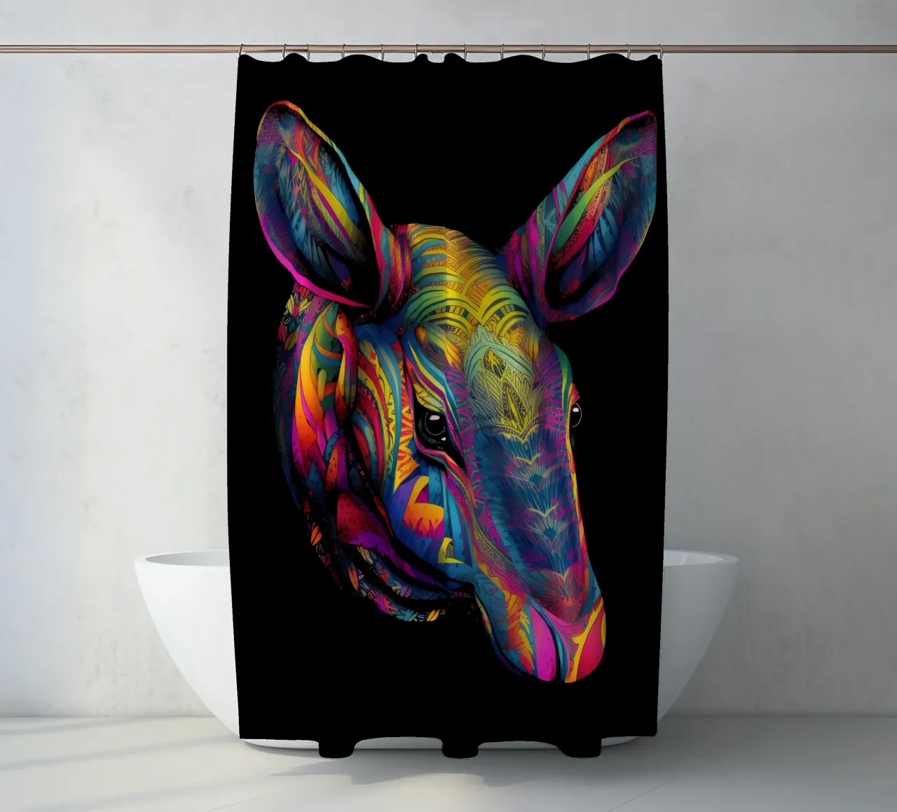 Tatoo Aardvark tenda da doccia da Animal Portraits