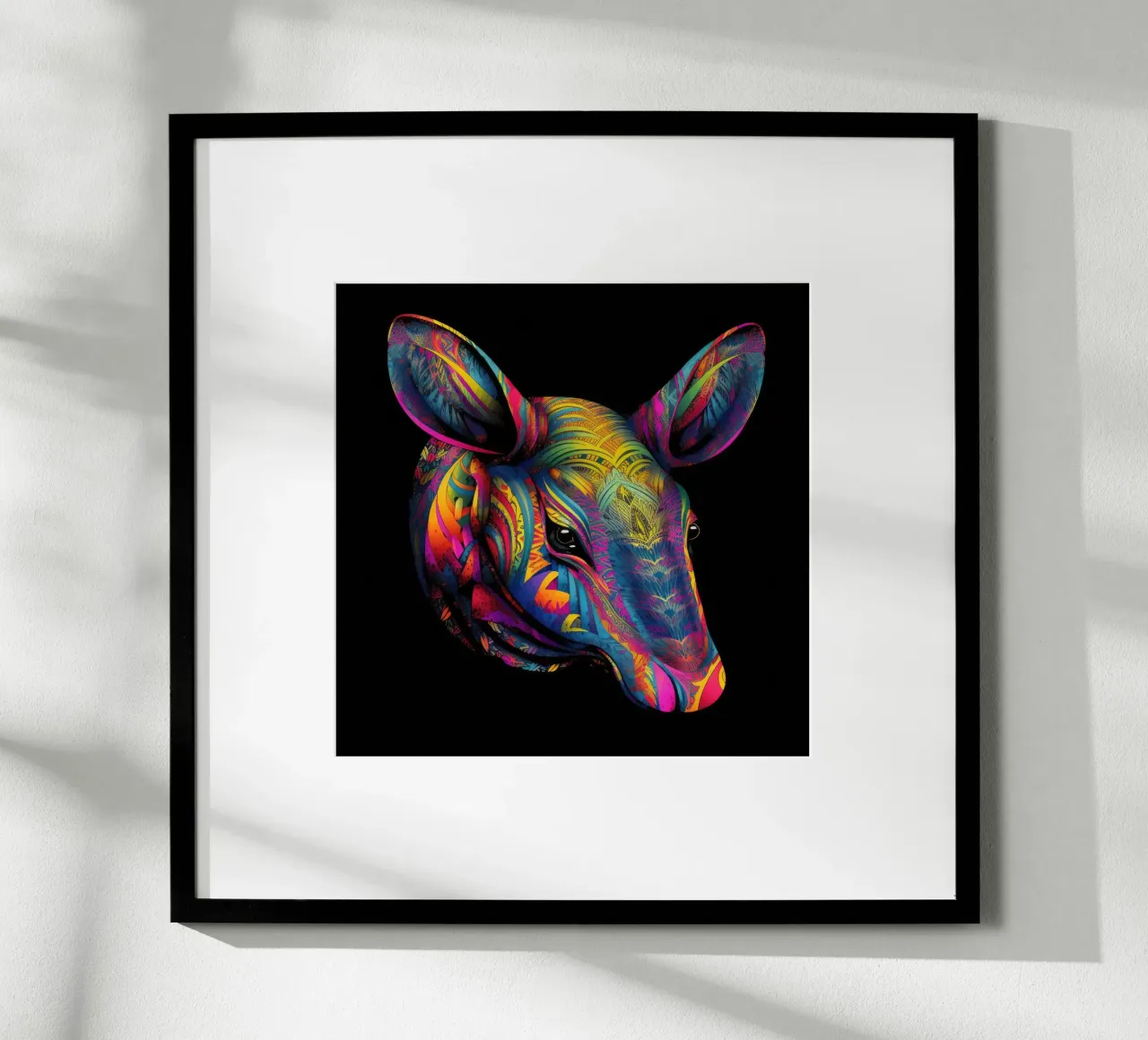 Tatoo Aardvark poster con telaio in plastica da Animal Portraits