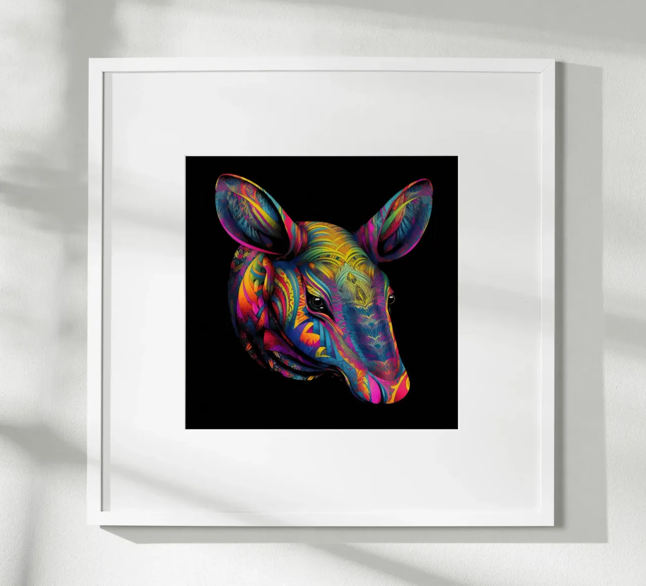 Tatoo Aardvark poster con telaio in plastica da Animal Portraits