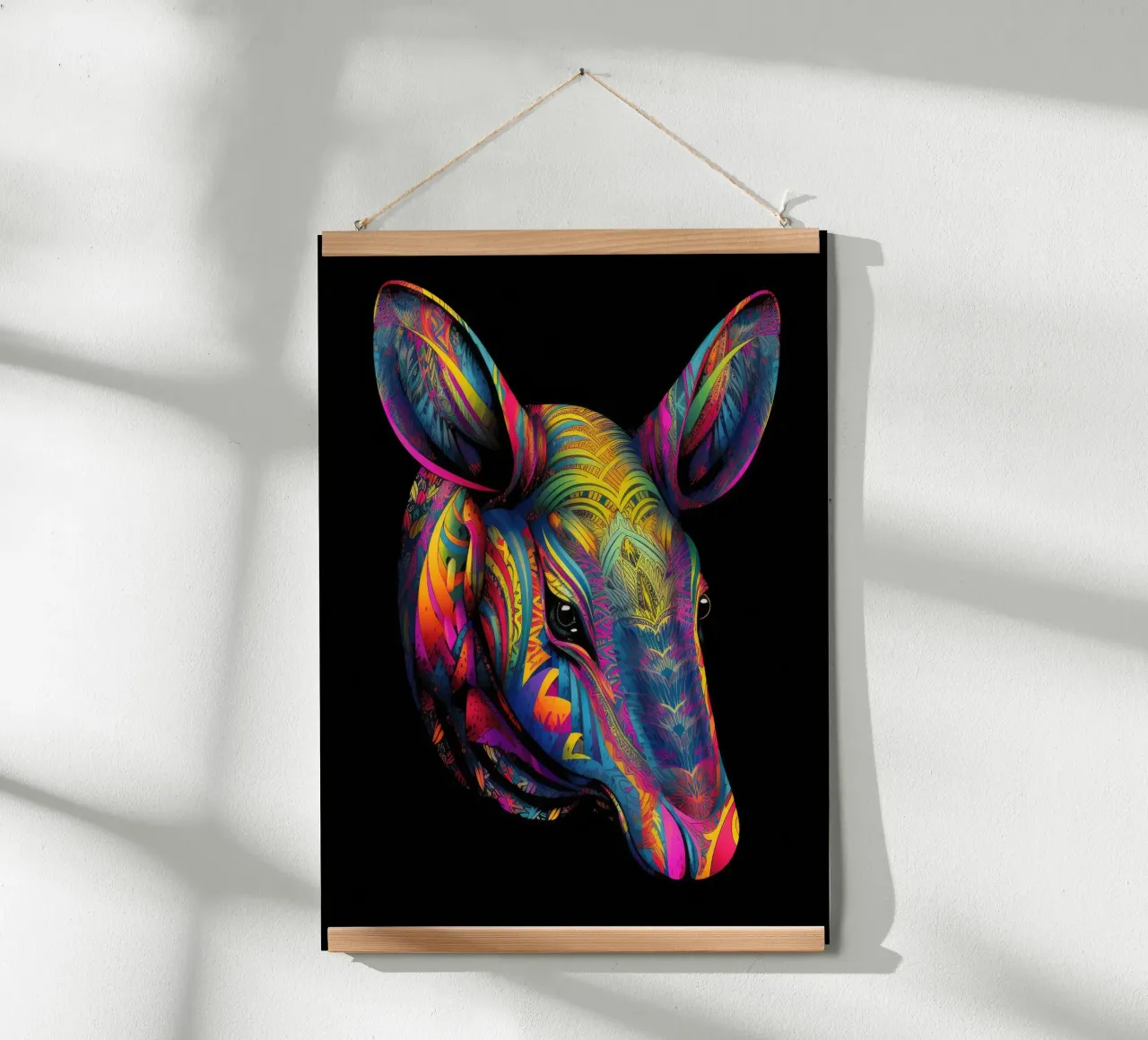 Tatoo Aardvark poster con telaio in plastica da Animal Portraits