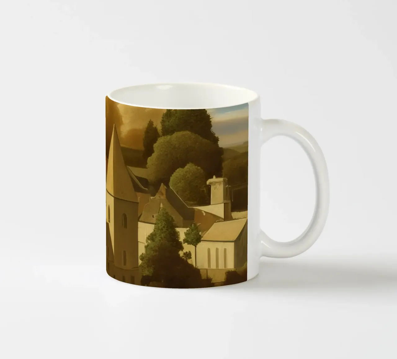 Paesaggio vicino a Willinegn_7 tazza in ceramica da Impressionismus by LK