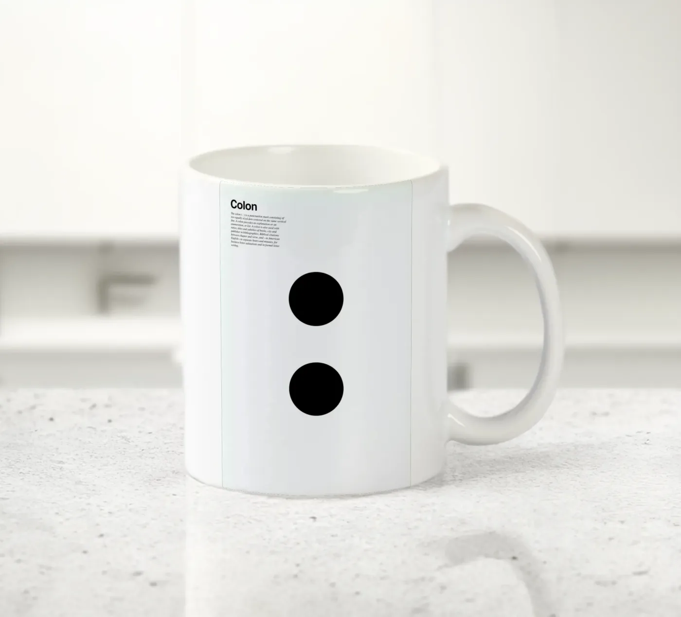 Colon ceramic mug by LeDieg