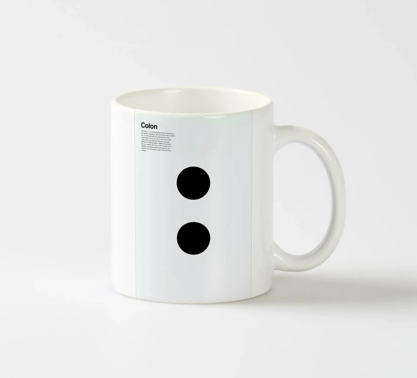 Colon ceramic mug by LeDieg