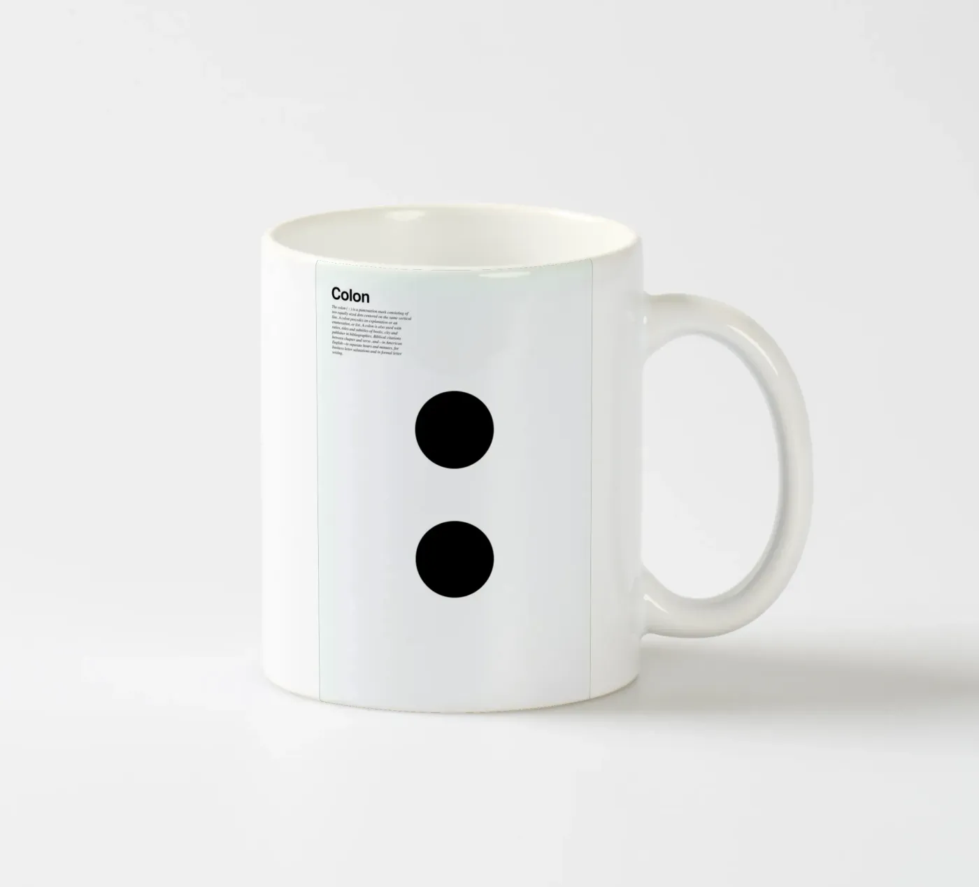 Colon ceramic mug by LeDieg
