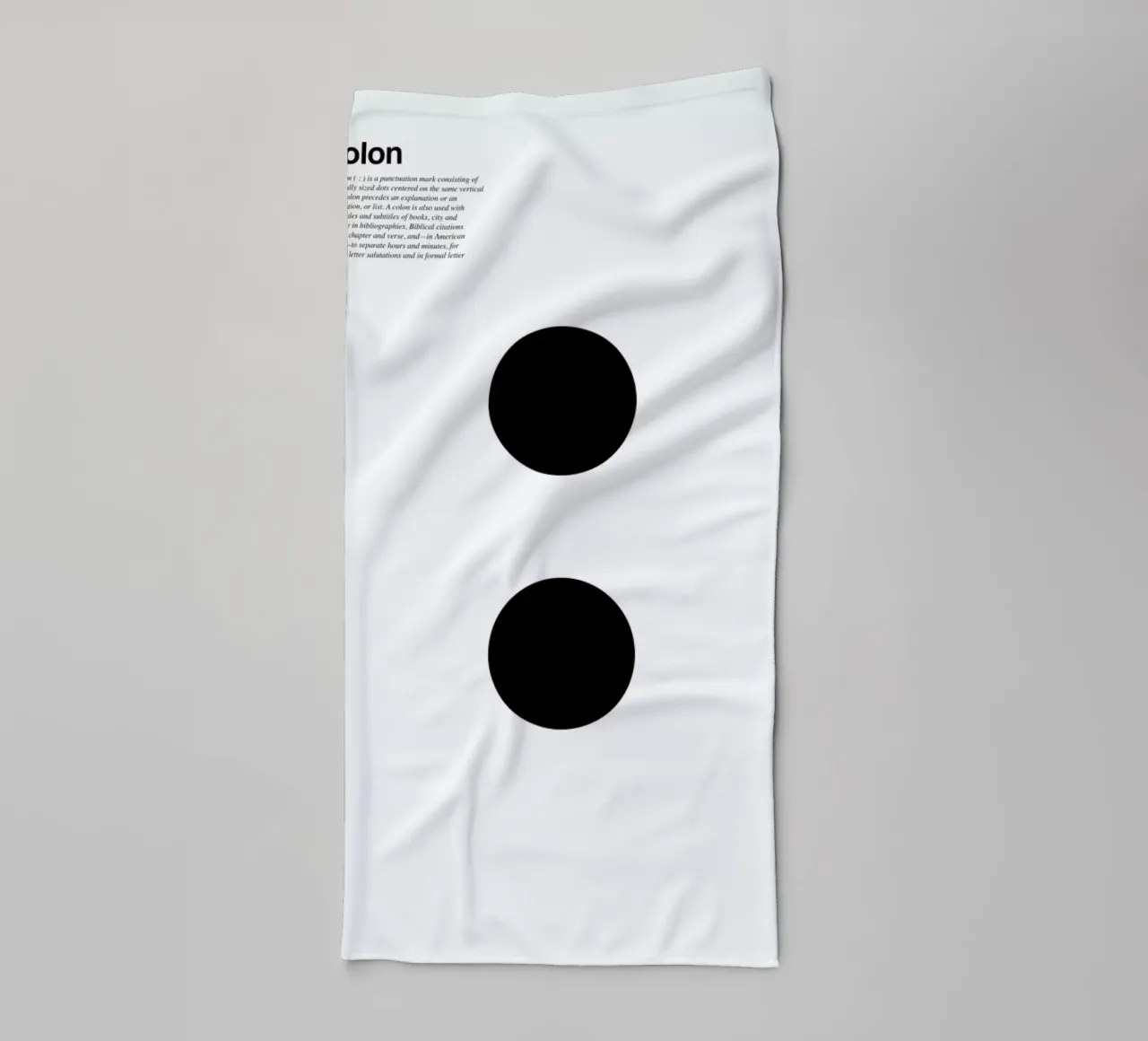 Colon towel by LeDieg