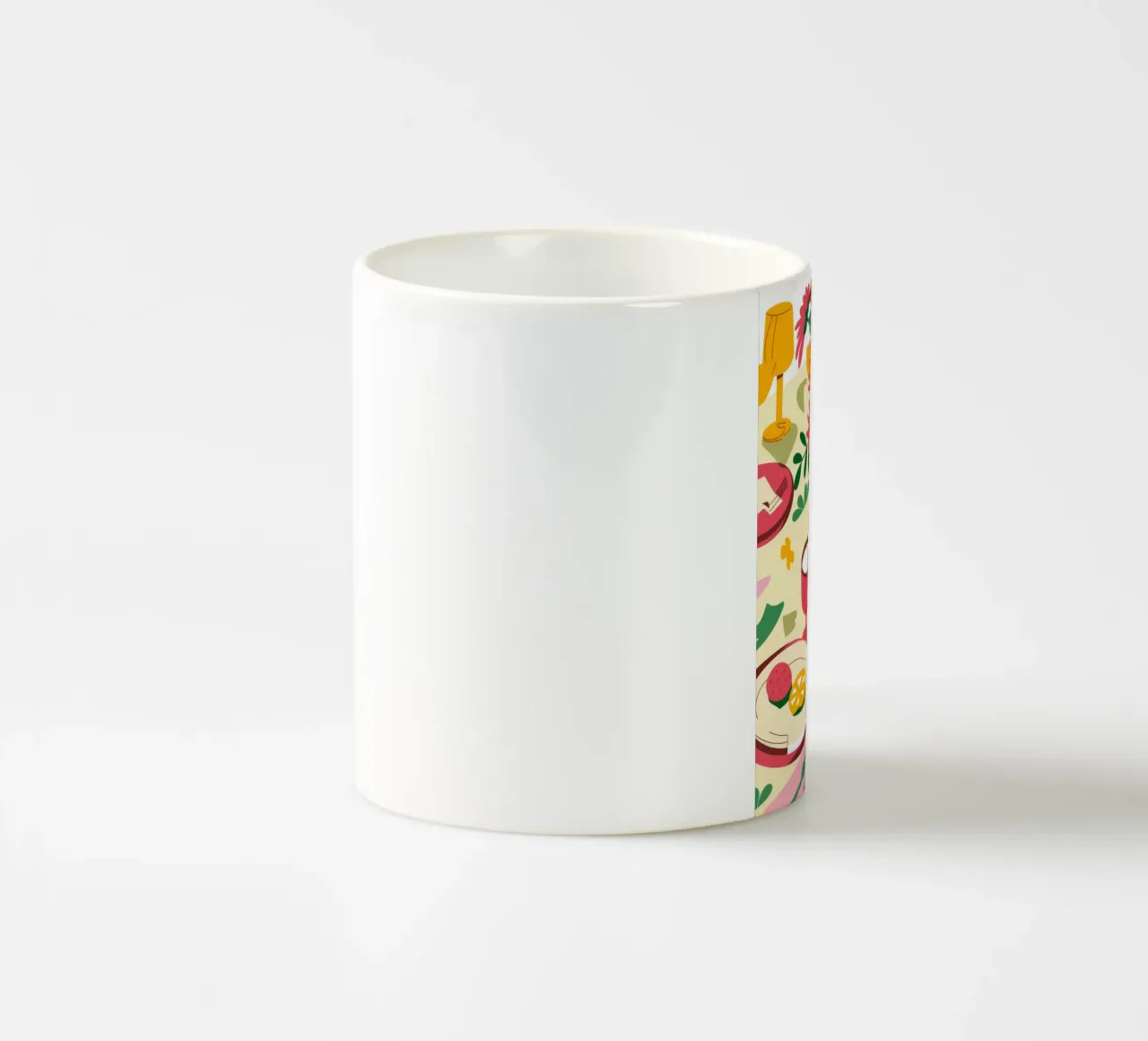 Allestimento floreale della tavola tazza in ceramica da Kamera Obskura
