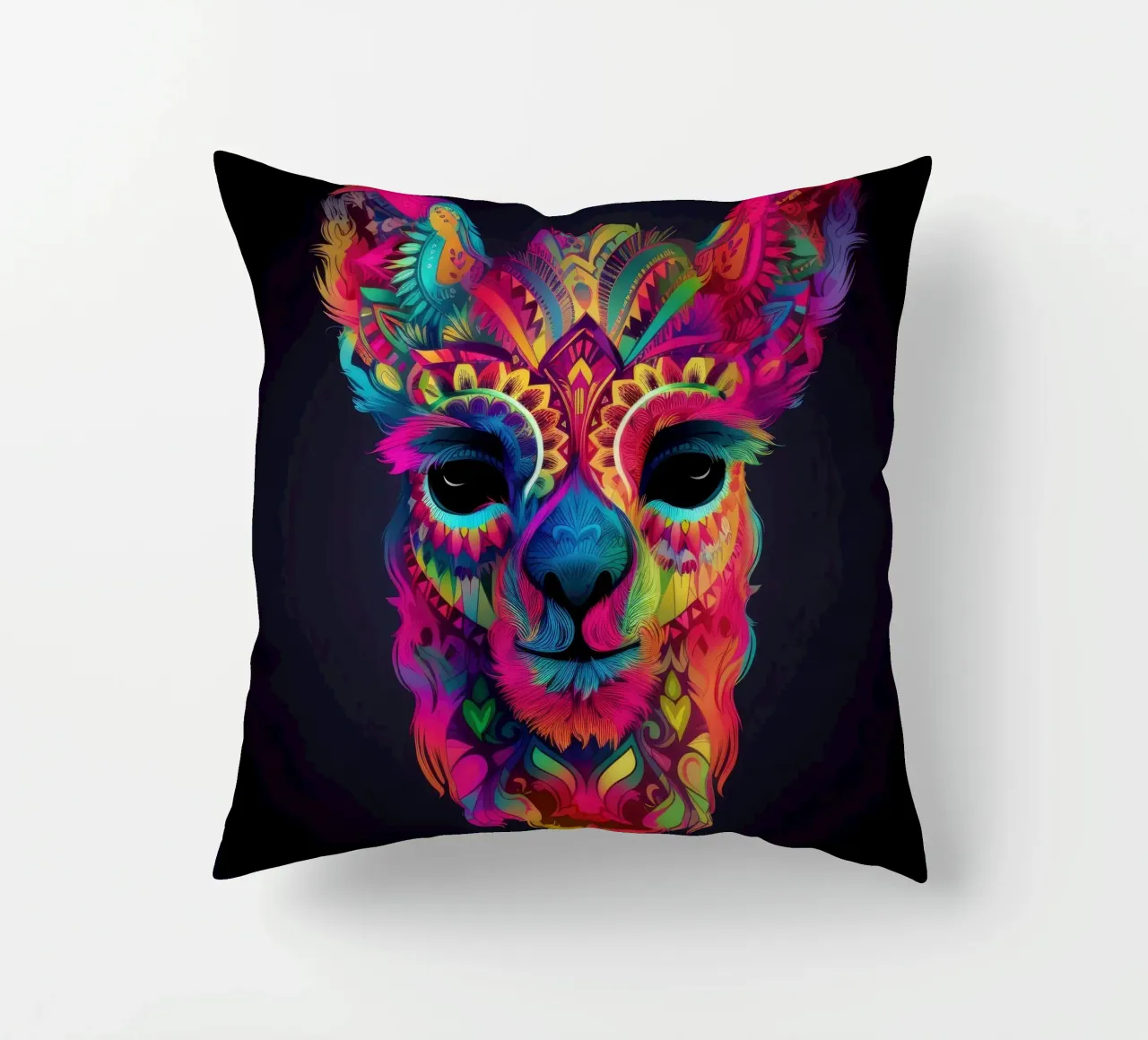 Tatoo Alpaca decorative cushion by Animal Portraits