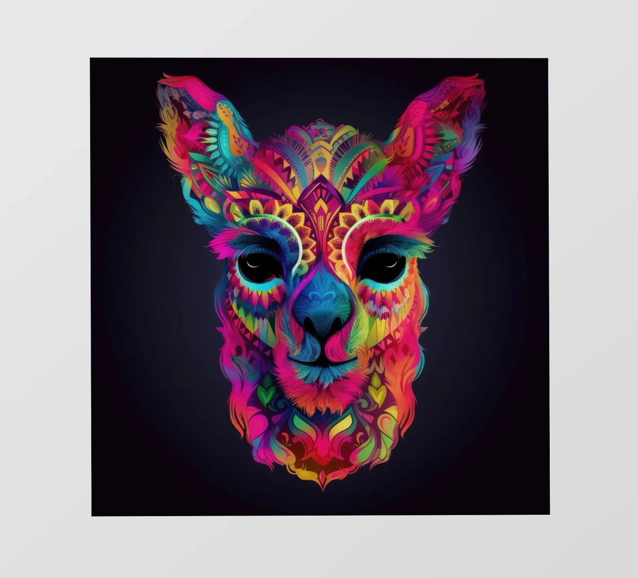 Tatoo Alpaca pellicola backlit da Animal Portraits