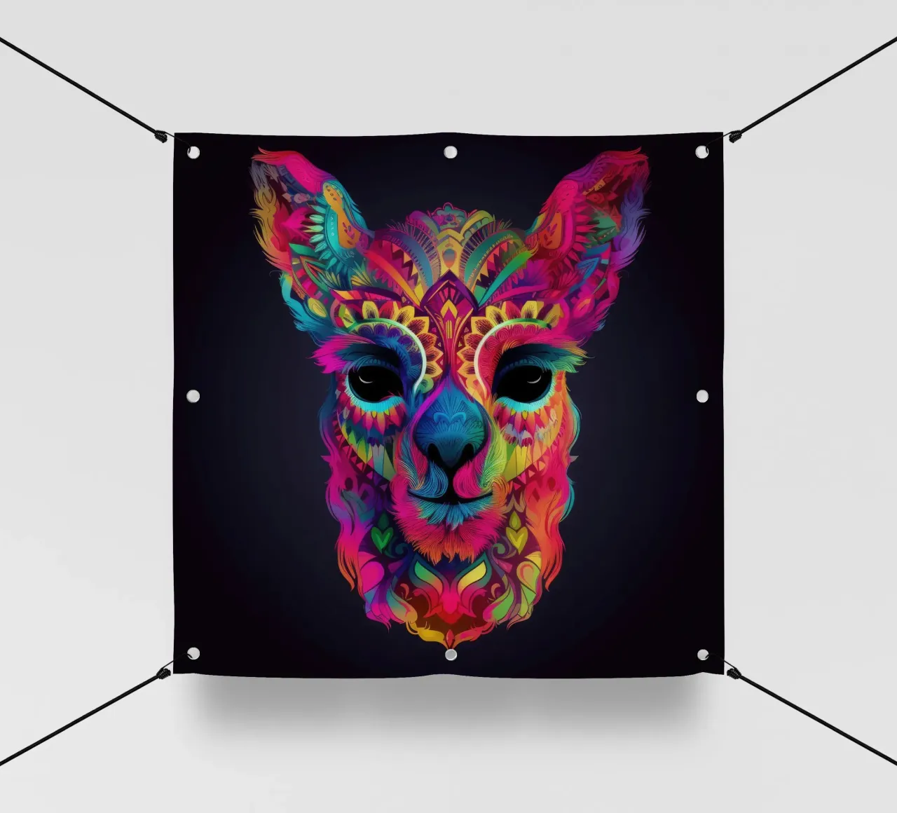 Tatoo Alpaca lonas publicitarias de Animal Portraits