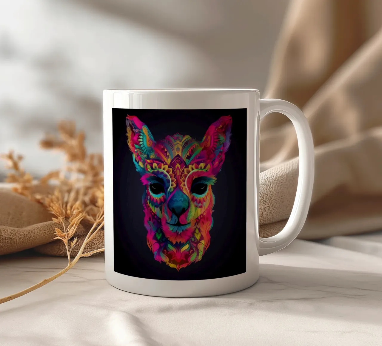 Tatoo Alpaca mug en céramique de Animal Portraits