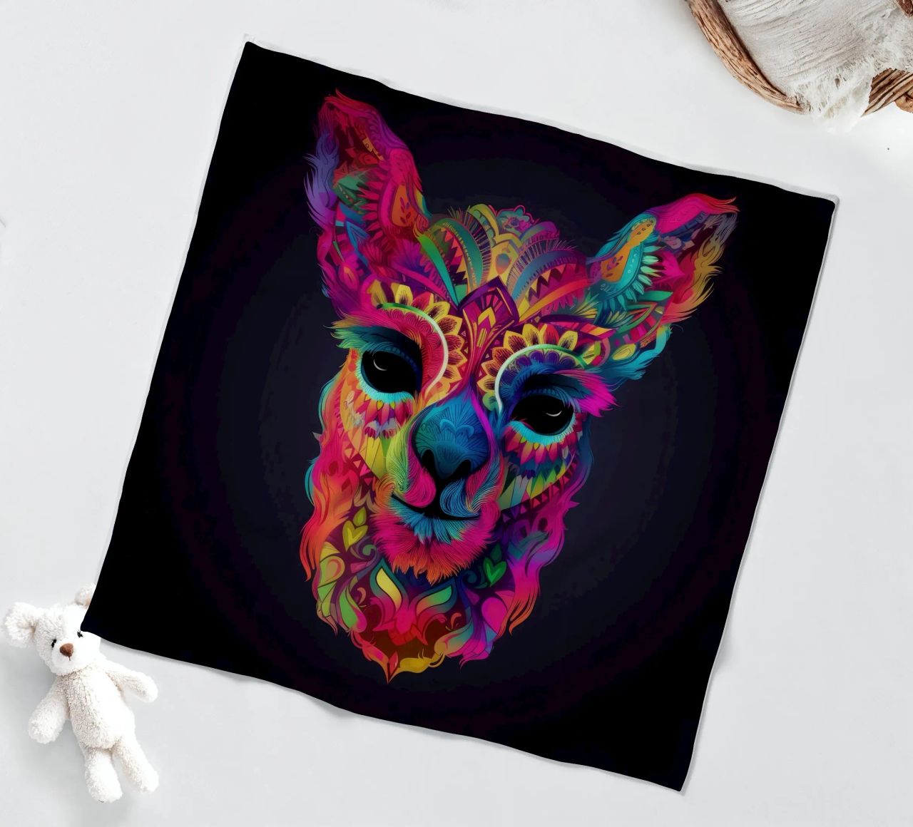 Tatoo Alpaca coperta in pile da Animal Portraits