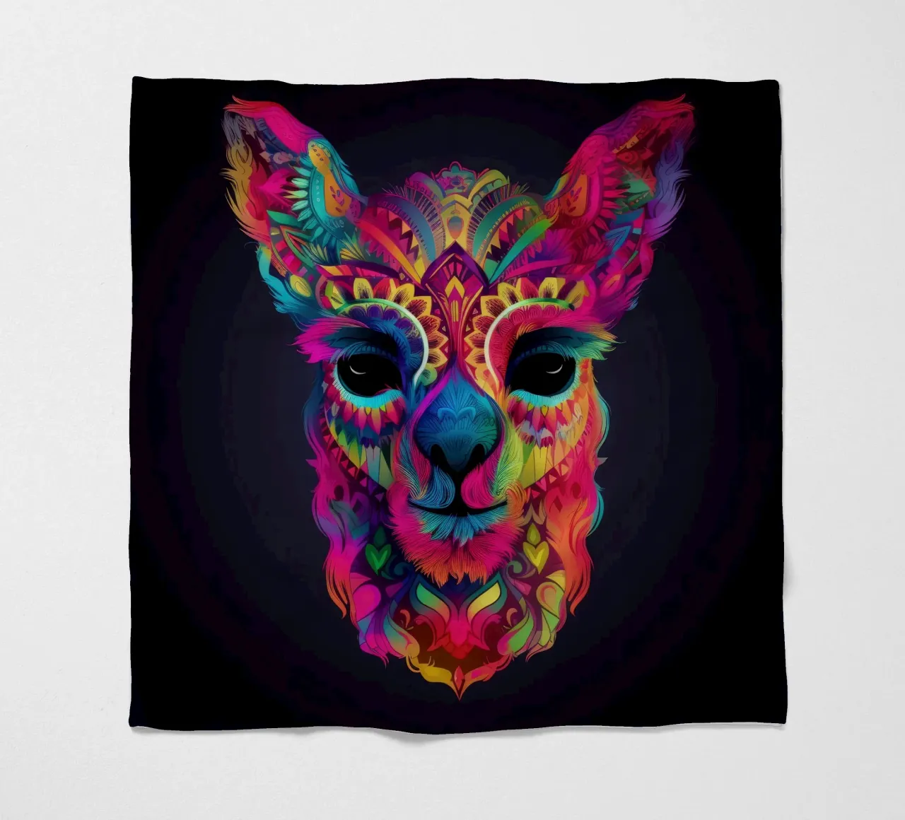 Tatoo Alpaca manta de franela de Animal Portraits