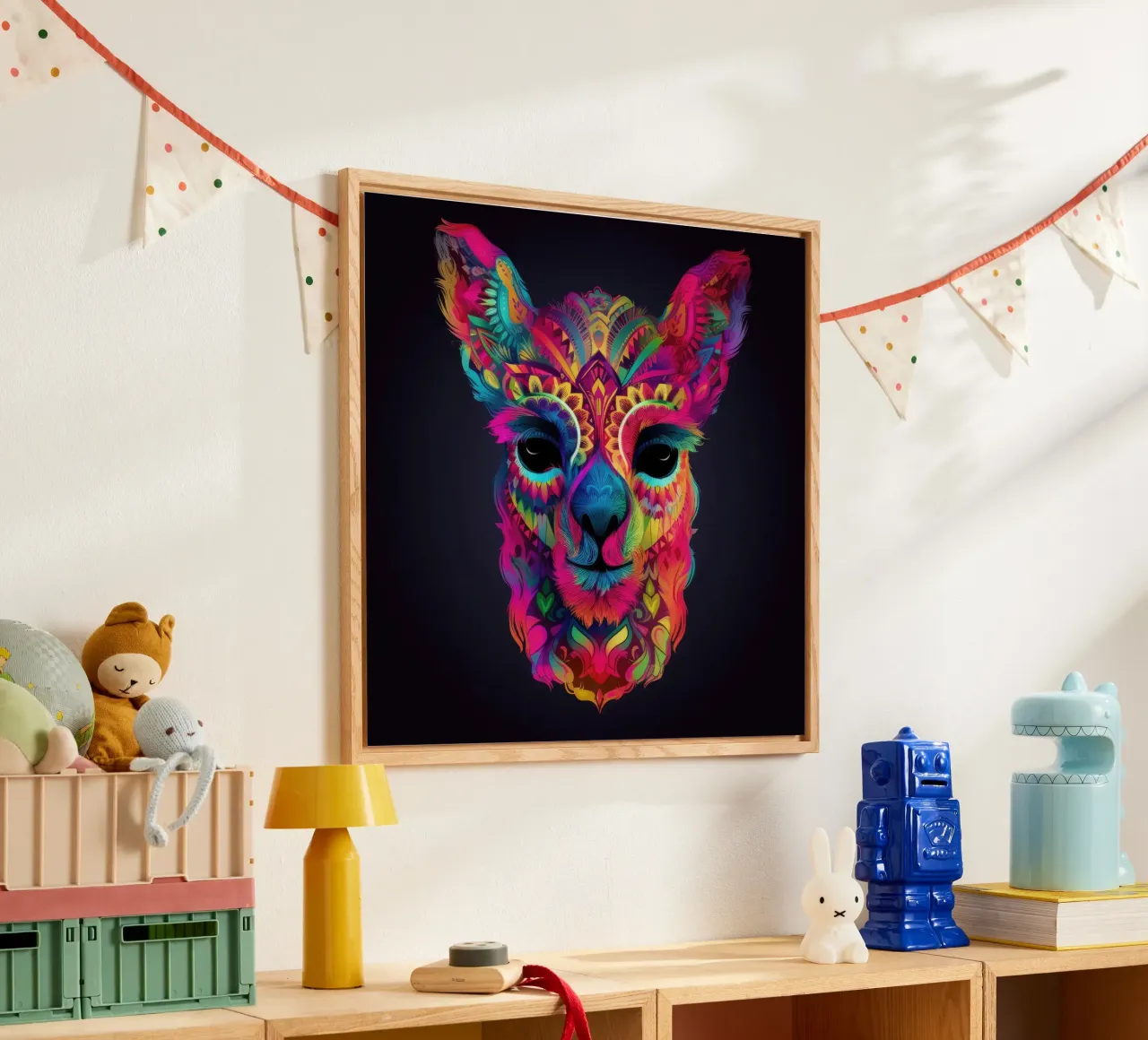 Tatoo Alpaca acrylic glass by Animal Portraits