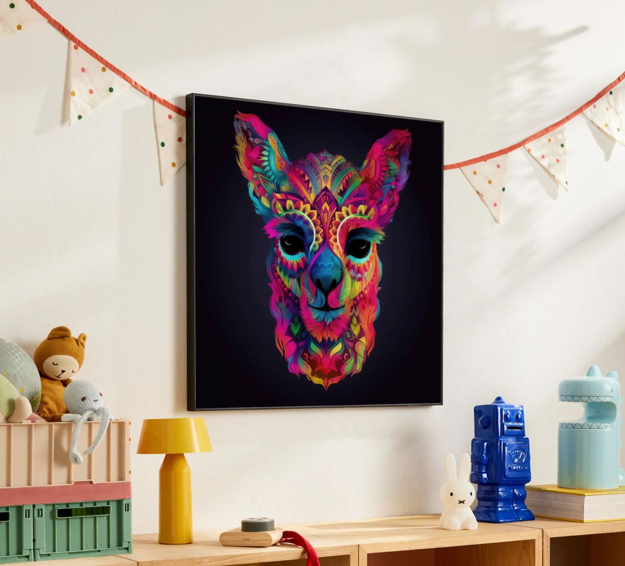 Tatoo Alpaca alluminio dibond da Animal Portraits