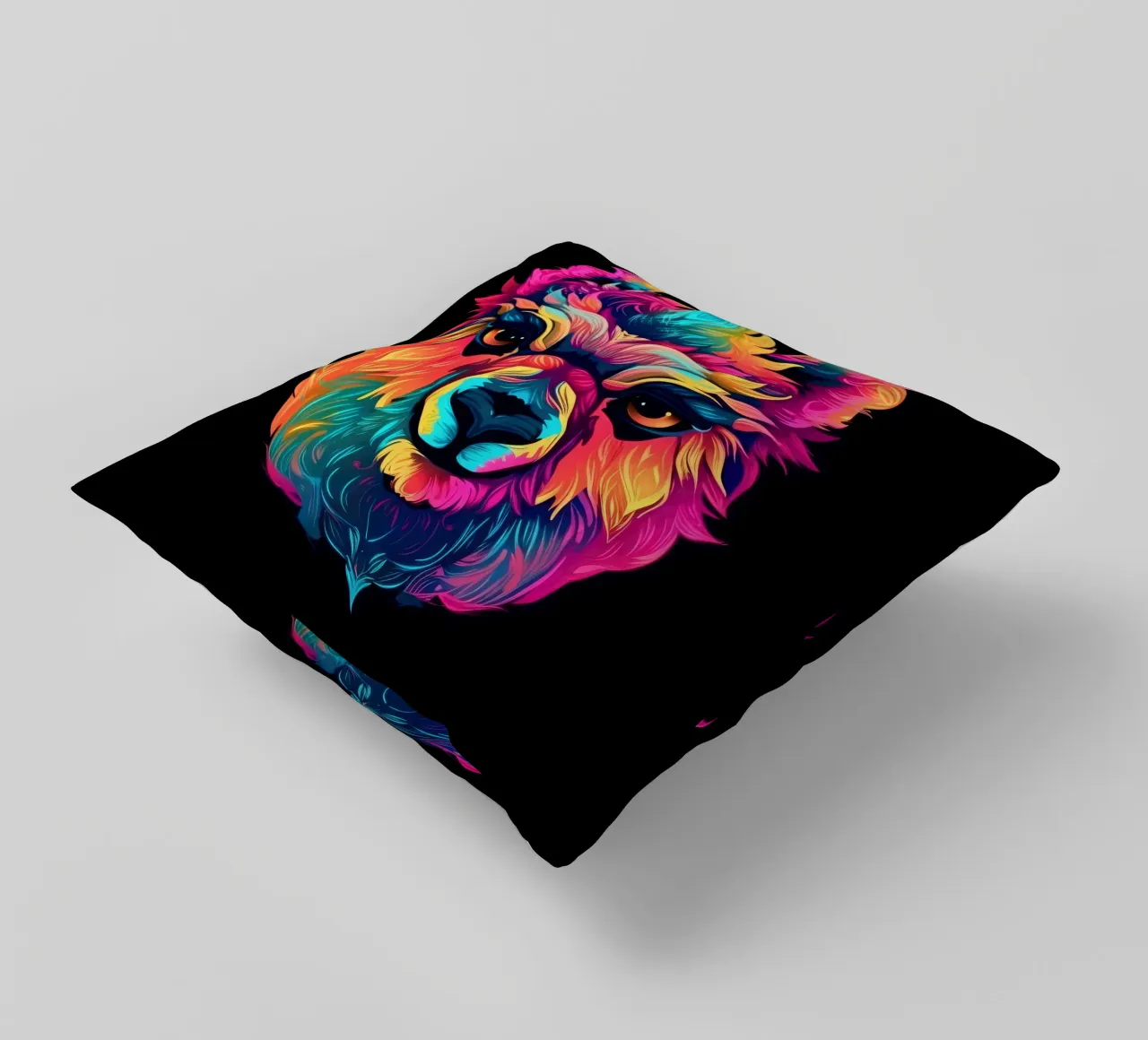 Tatoo Alpaca decorative cushion by Animal Portraits