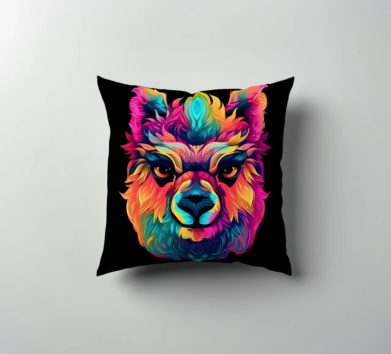 Tatoo Alpaca decorative cushion by Animal Portraits