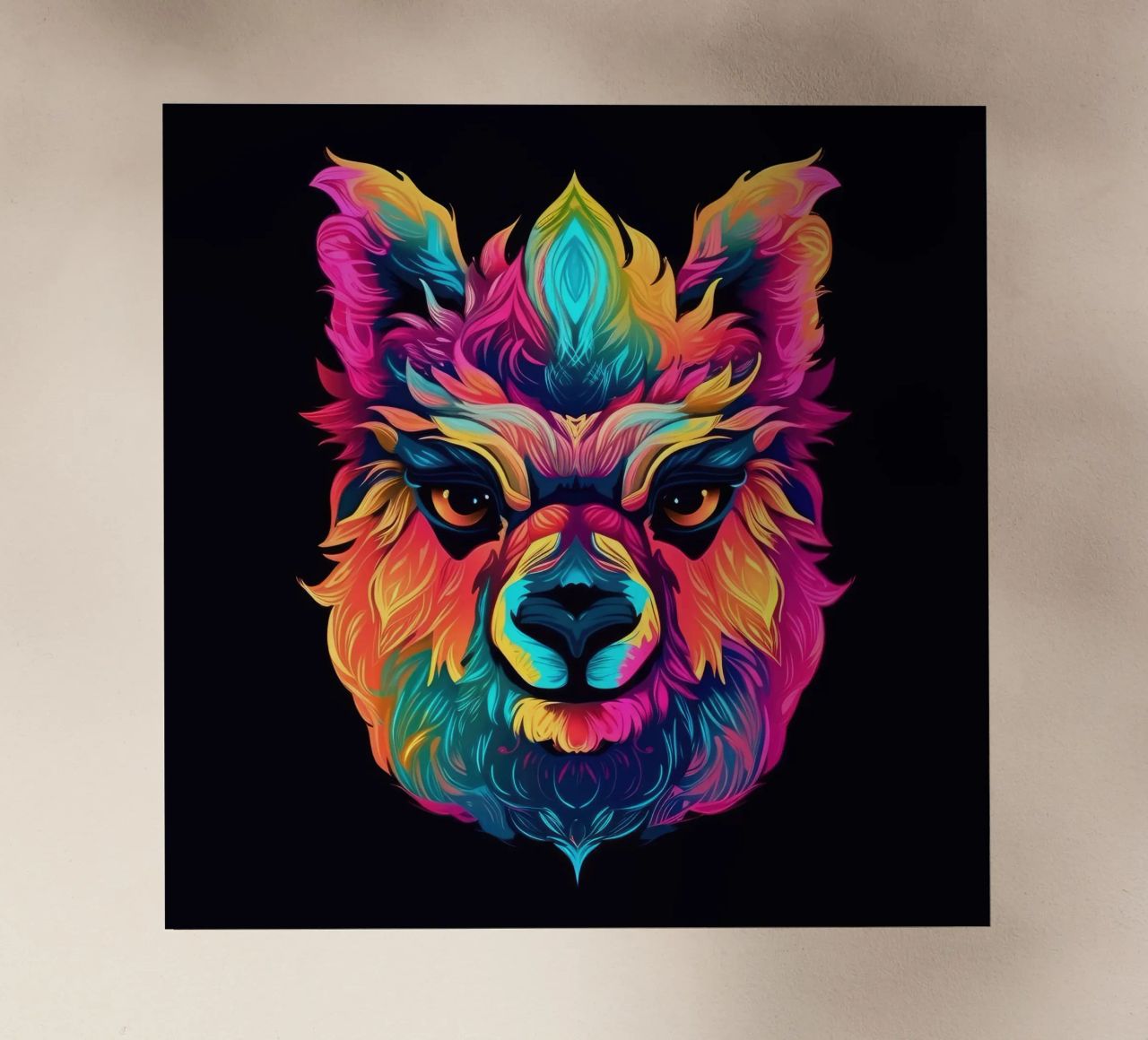 Tatoo Alpaca pellicola backlit da Animal Portraits