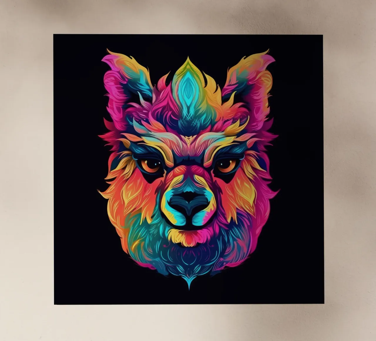 Tatoo Alpaca pellicola backlit da Animal Portraits
