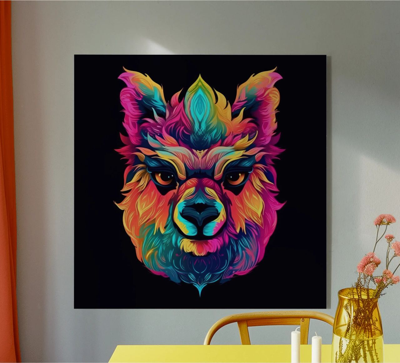 Tatoo Alpaca plexiglass da Animal Portraits