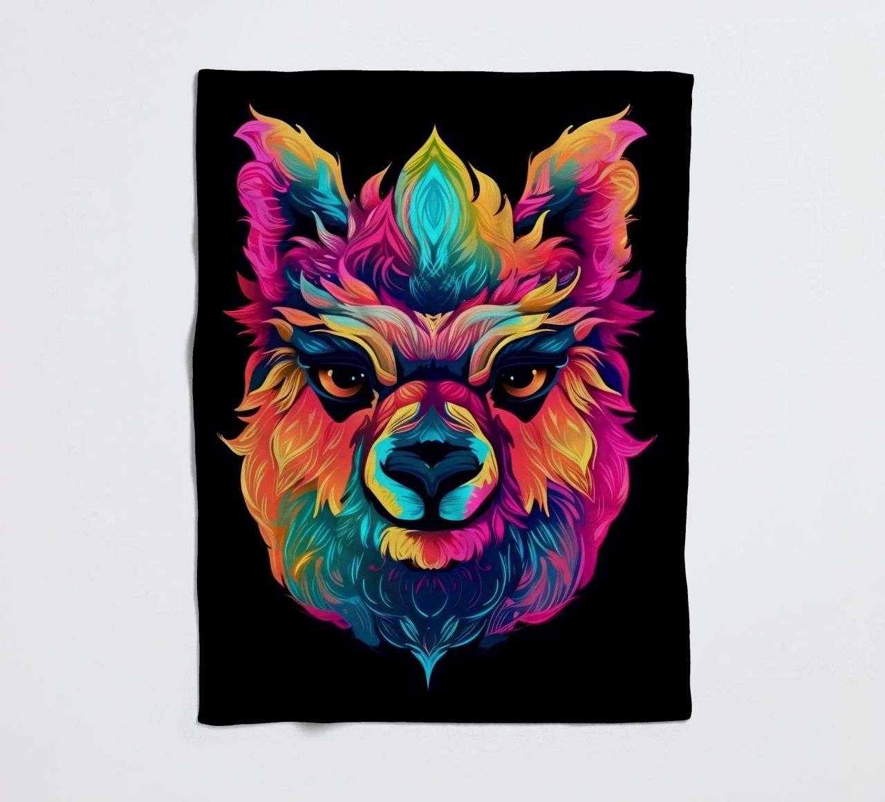 Tatoo Alpaca coperta in pile da Animal Portraits