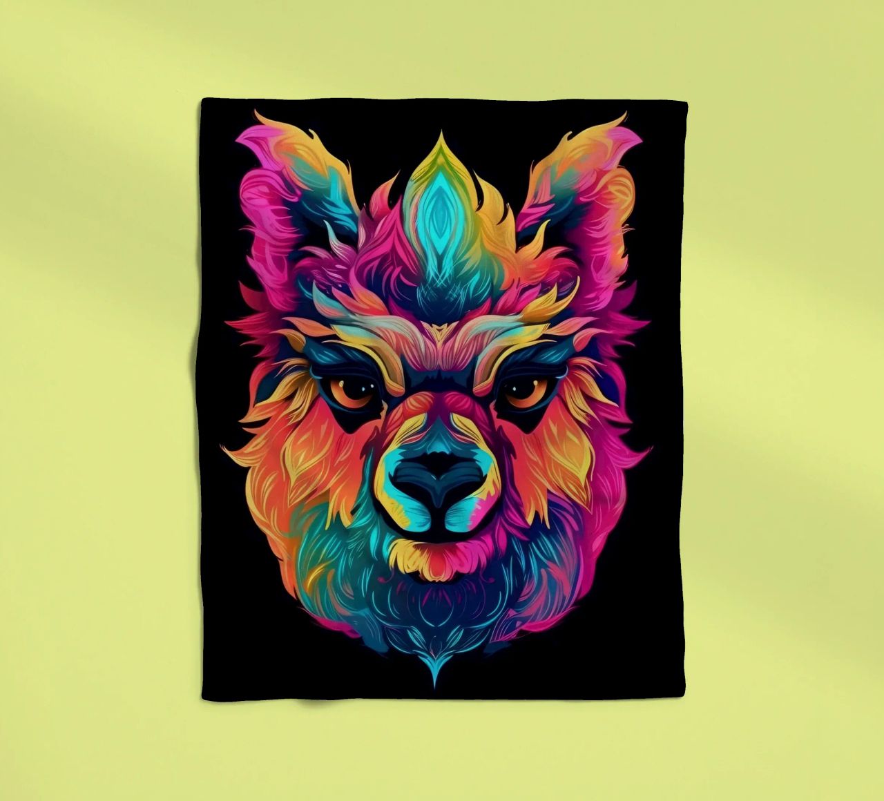 Tatoo Alpaca coperta in pile da Animal Portraits