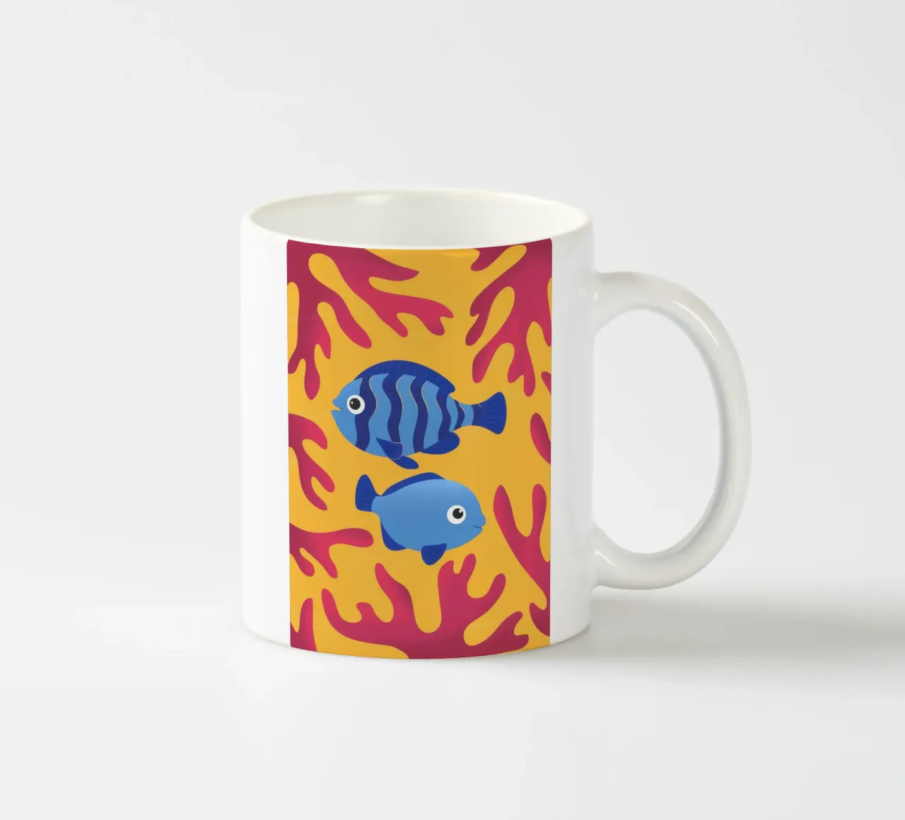 Pesce in acqua tazza in ceramica da Kamera Obskura