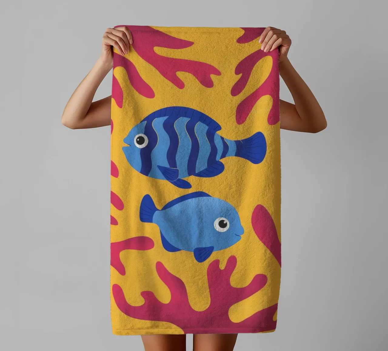 Pesce in acqua asciugamano da bagno da Kamera Obskura