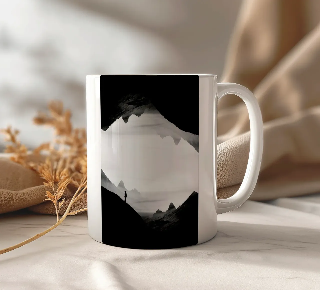 Black Wasteland Isolation tazza in ceramica da Stoian Hitrov