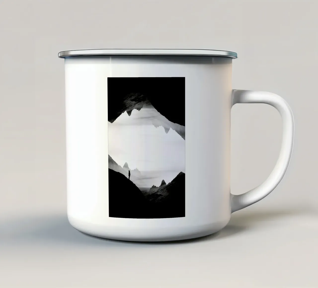 Black Wasteland Isolation tazza in smalto da Stoian Hitrov