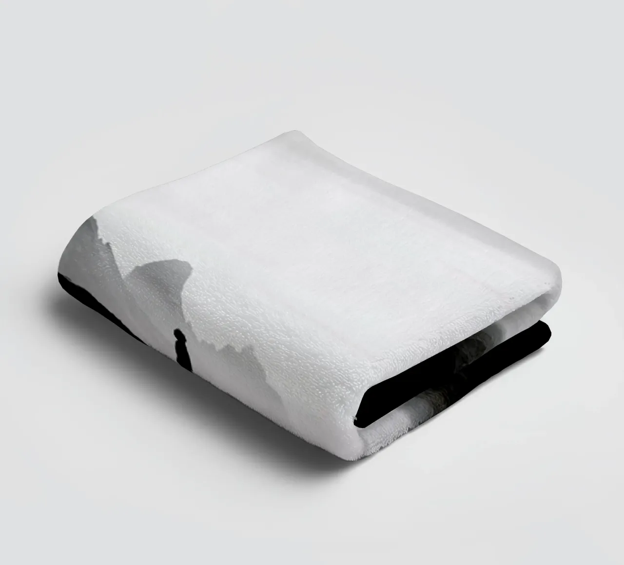 Black Wasteland Isolation towel by Stoian Hitrov