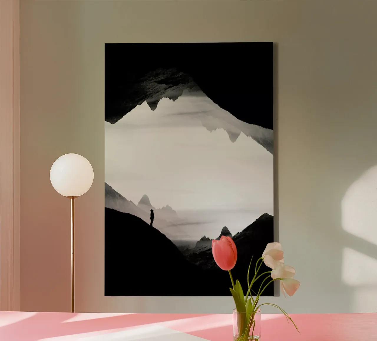 Black Wasteland Isolation canvas by Stoian Hitrov