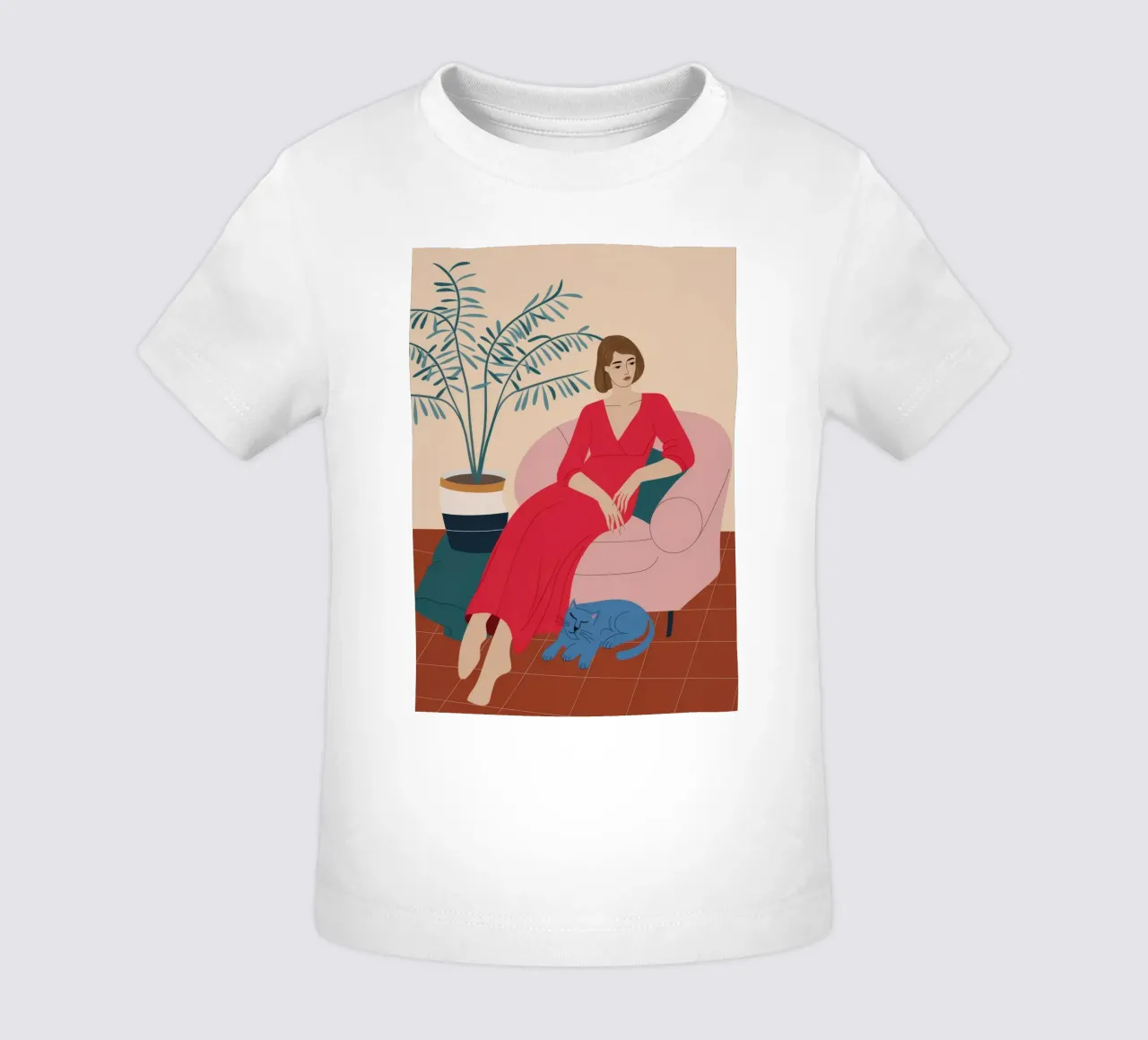 Abito rosso relax maglietta neonato da Kamera Obskura