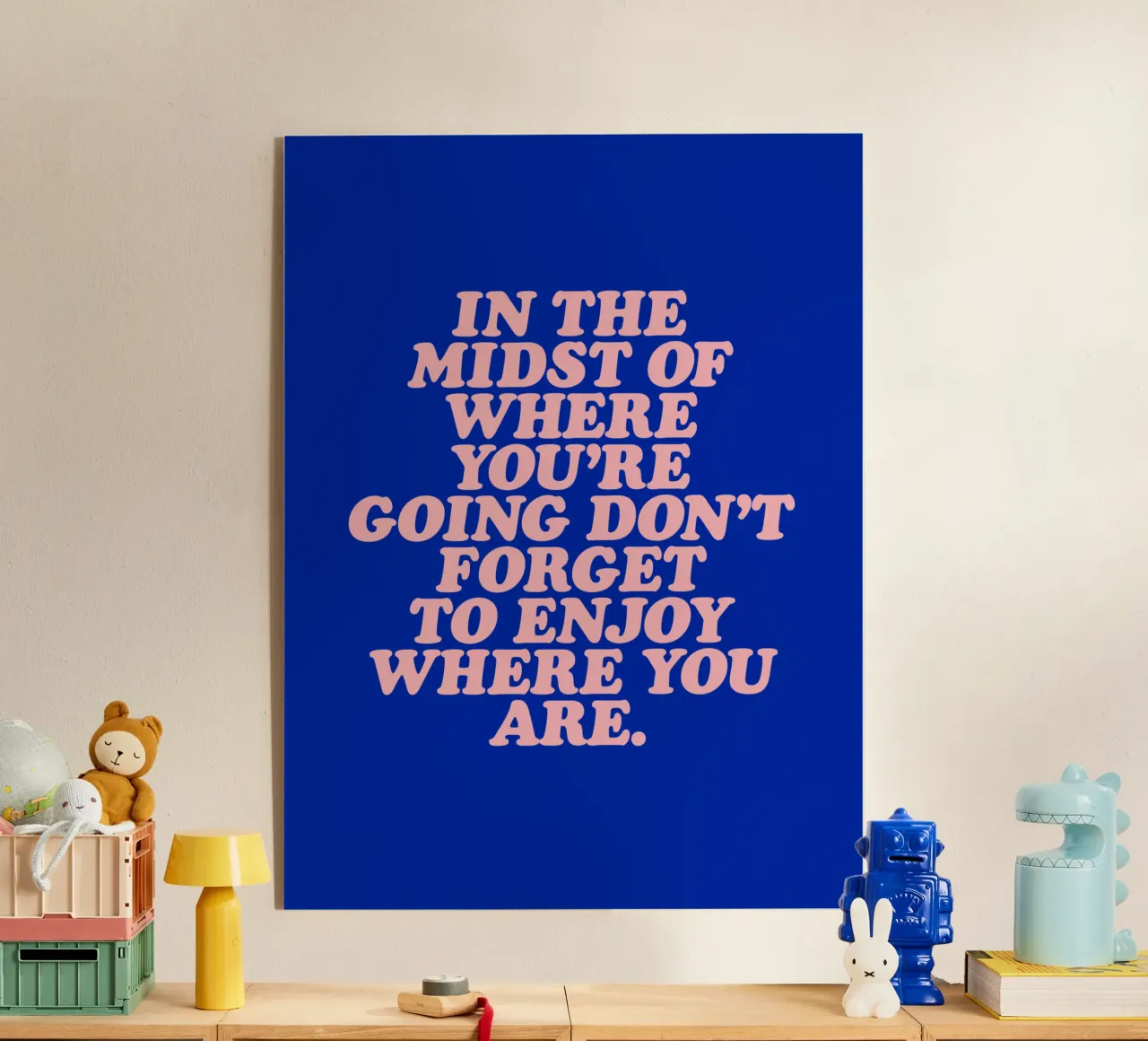 In The Midst Of Where You’re Going Don’t Forget To Enjoy acrylic glass by THE MOTIVATED TYPE