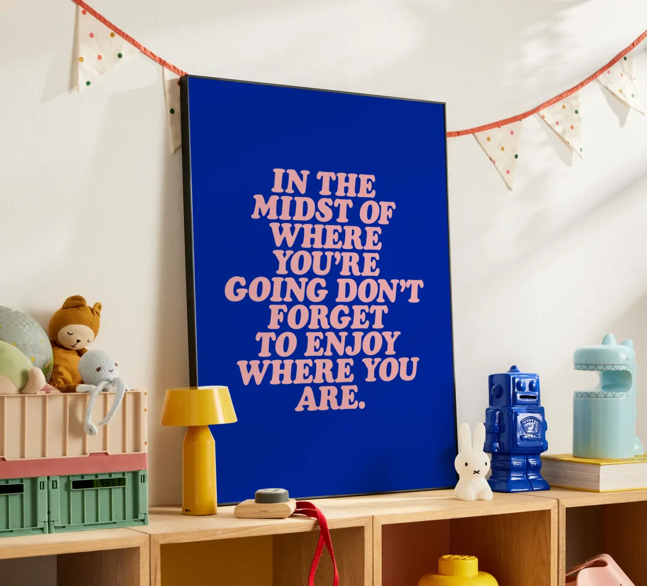 In The Midst Of Where You’re Going Don’t Forget To Enjoy alu-dibond by THE MOTIVATED TYPE