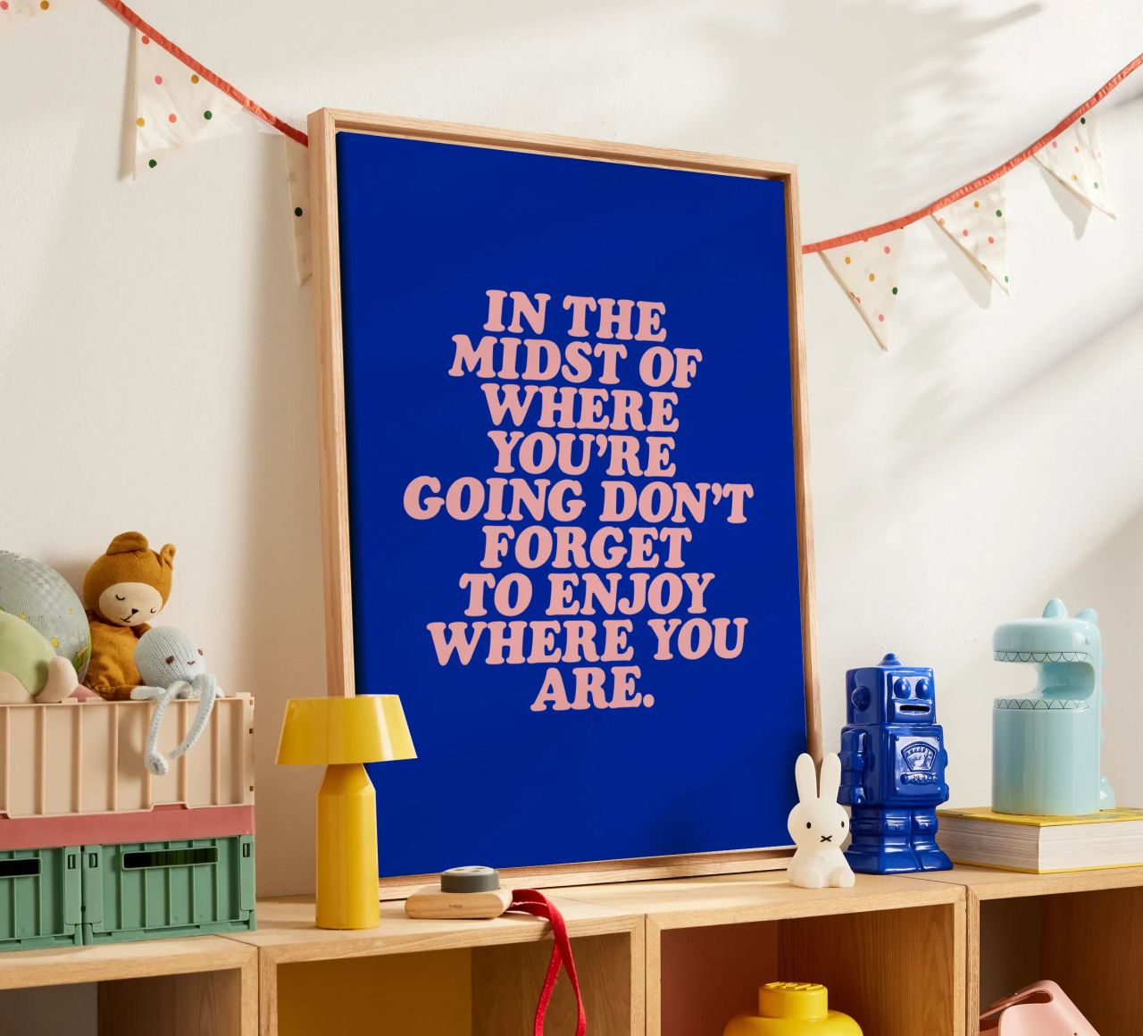 In The Midst Of Where You’re Going Don’t Forget To Enjoy canvas by THE MOTIVATED TYPE