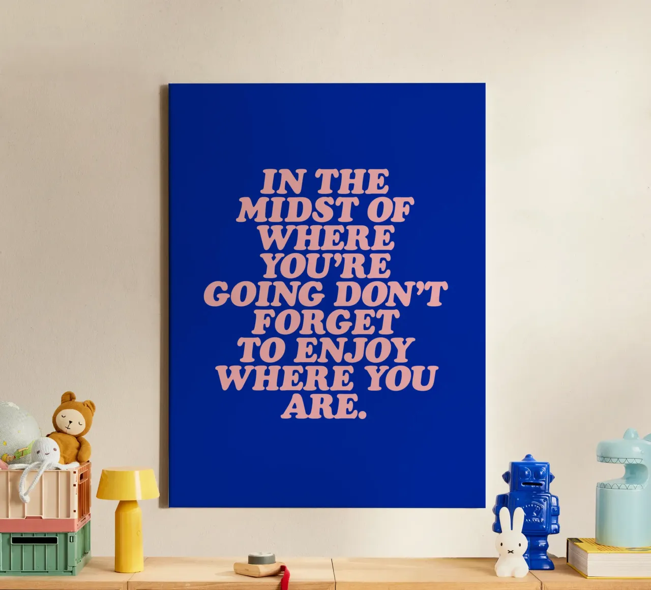 Au milieu de votre chemin, n'oubliez pas d'en profiter toile de THE MOTIVATED TYPE